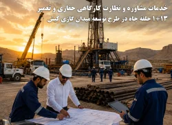 23-خدمات مشاوره و نظارت کارگاهی حفاری و تعمیر ۱۳+۱ حلقه چاه در طرح توسعه میدان گازی کیش